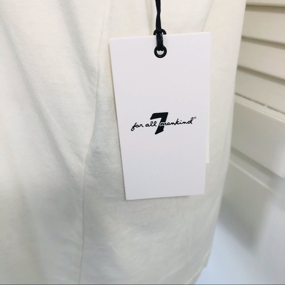 7 FOR ALL MANKIND Cream Shirt Size Large - Picture 4 of 10